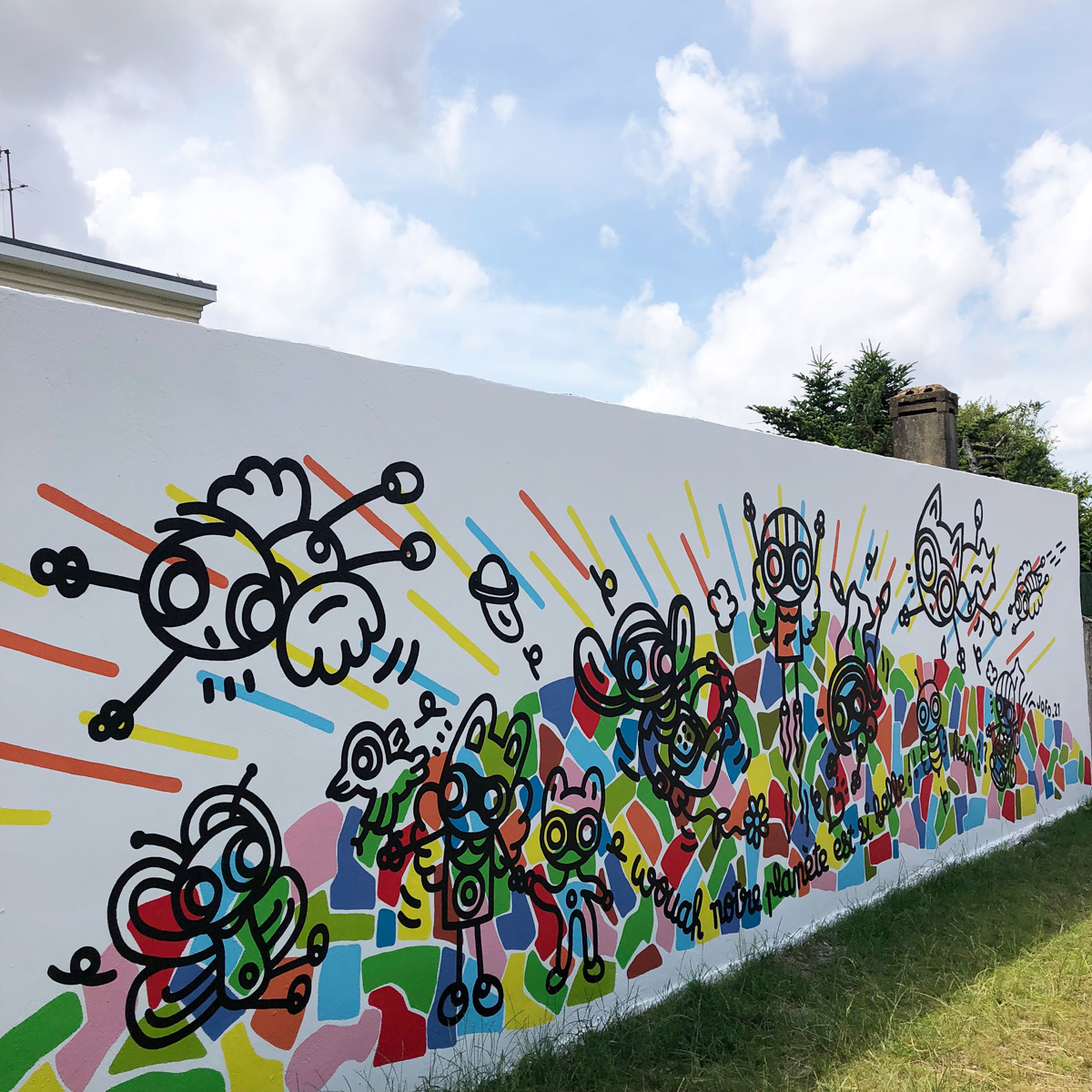 Mur de l'école maternelle Gambetta - Cenon (33)